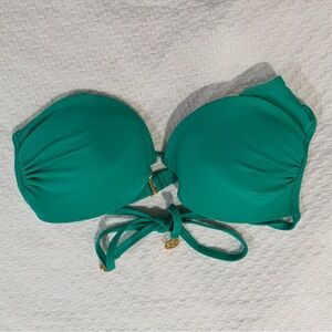 Luli Fama Vibrant Green Bikini Top